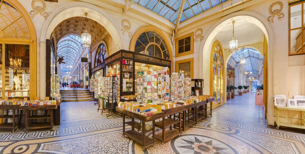 Elegant Galerie Vivienne covered passage, a hidden gem in central Paris