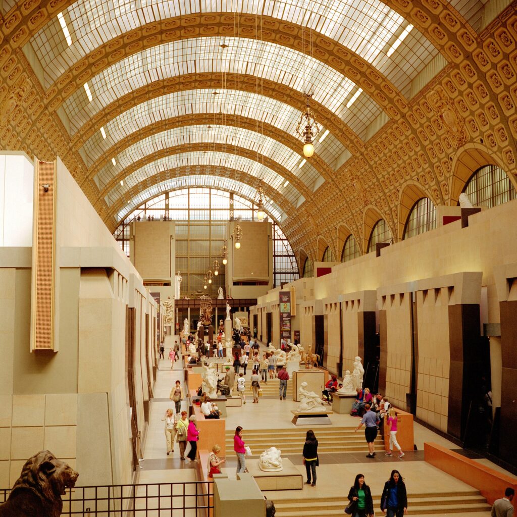 Main hall of the Musée d'Orsay for a cultural tour of Paris museums