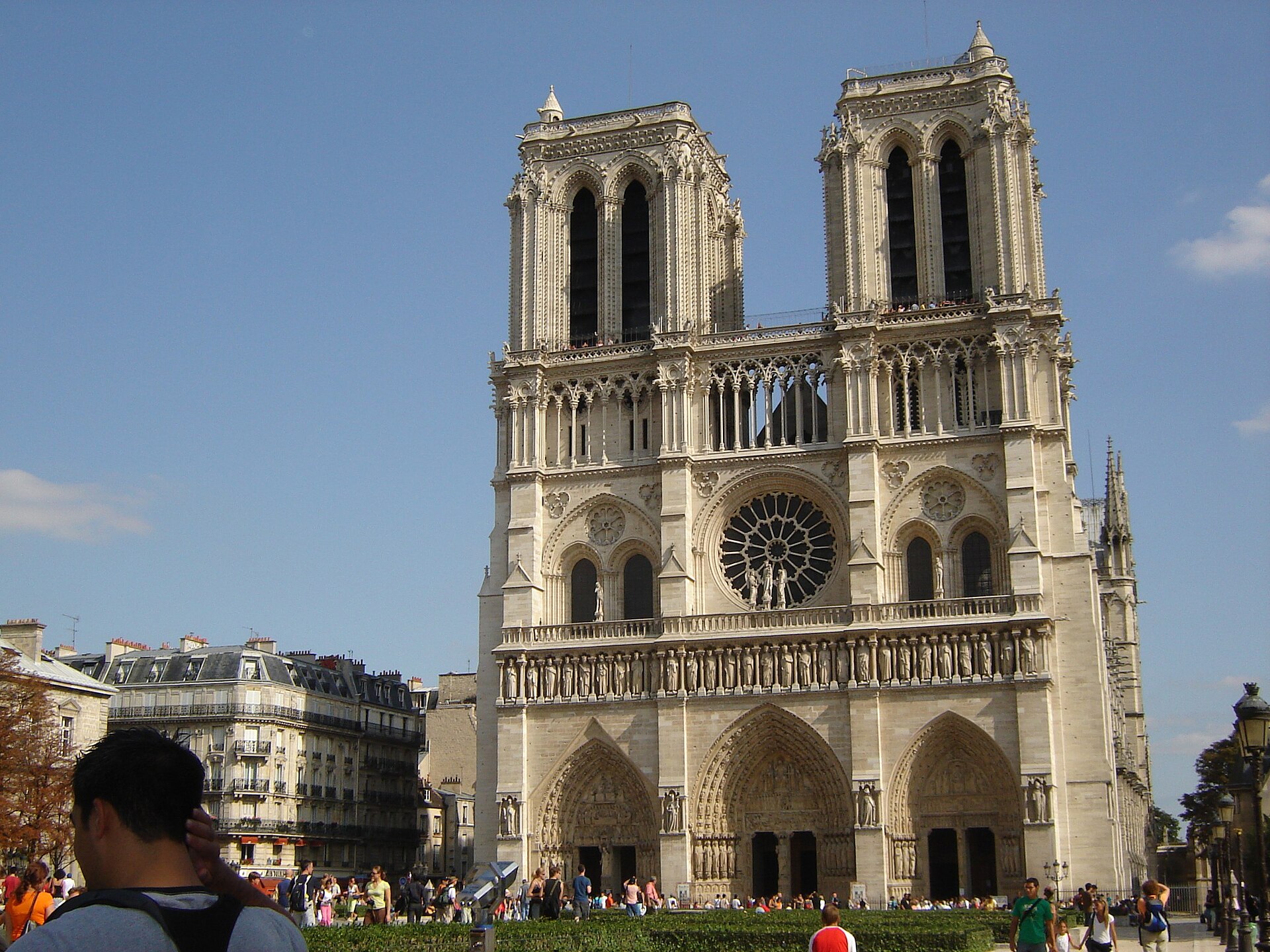 The western façade of Notre-Dame de Paris