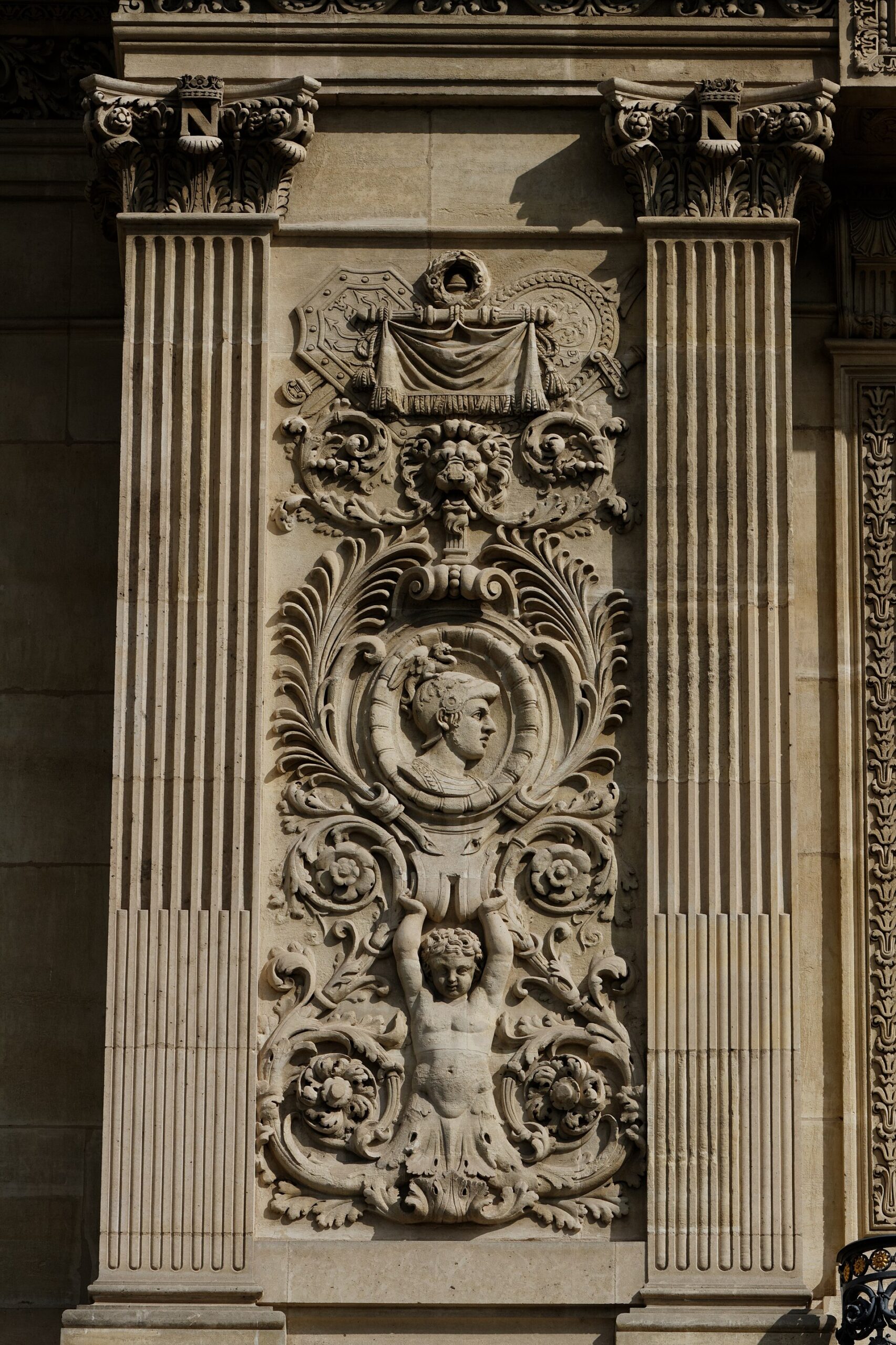 The historic Louvre Palace in Paris