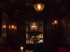 Speakeasy Bars in Paris: Hidden Doors, Secret Drinks, and Underground Vibes Vintage-style speakeasy bar in Paris with hidden bookshelf entrance and candlelit cocktails