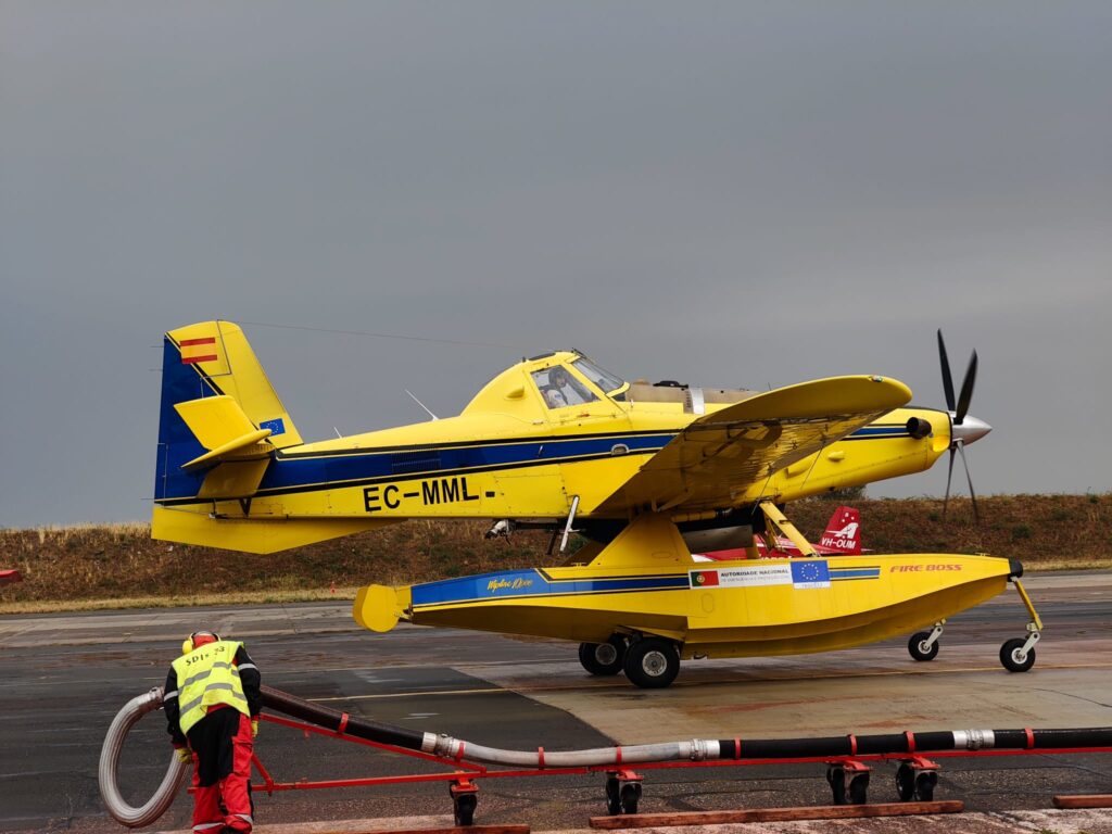 European firefighting aircraft supporting France during the July 2026 wildfires