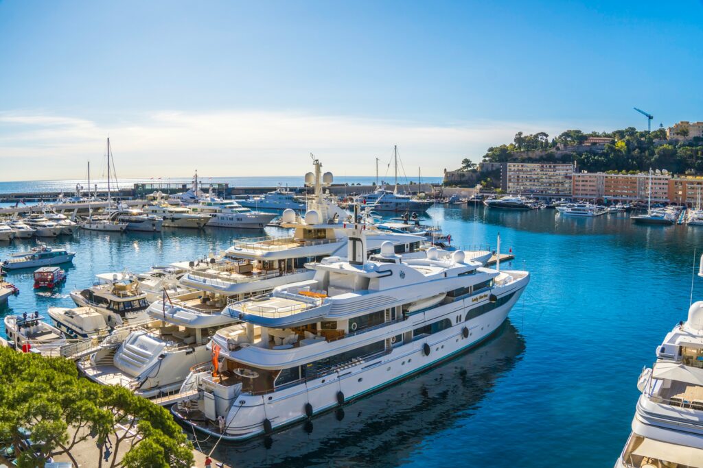Luxury yachts in Monaco illustrating the French Riviera’s mature yachting economy