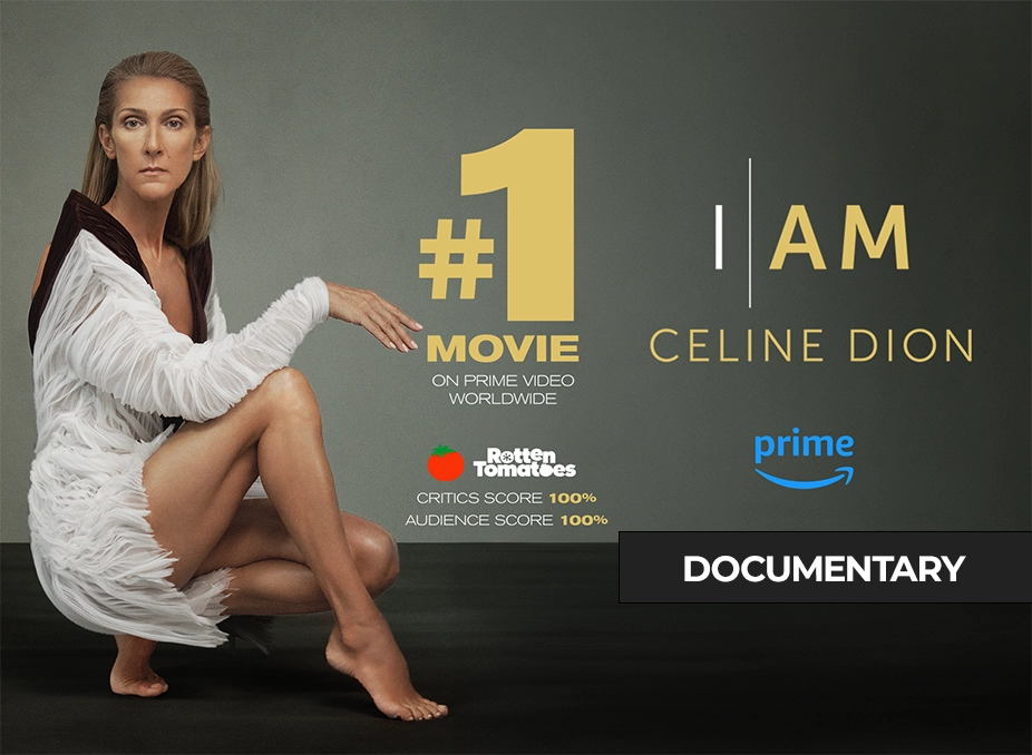 Céline Dion in official editorial artwork for the 2024 documentary I Am Céline Dion