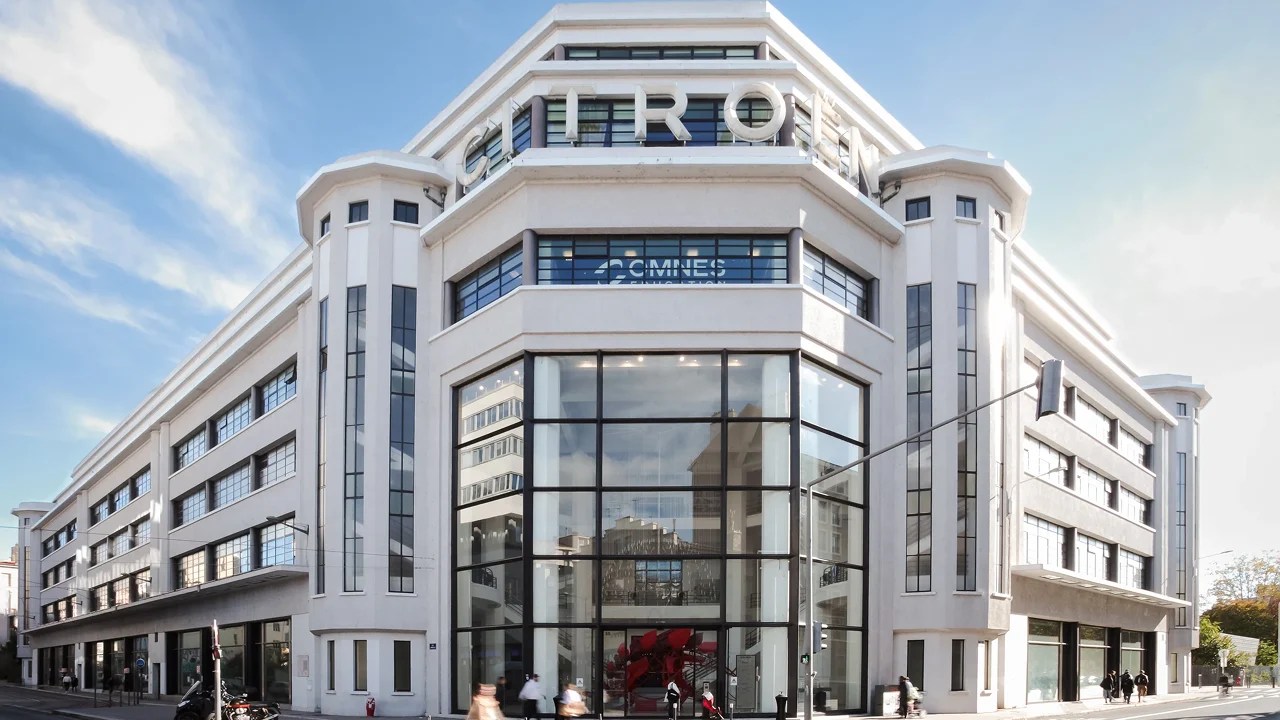 Modern INSEEC Lyon campus building for international management students