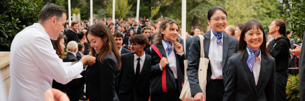 Institut Lyfe hospitality students at the 2025 welcome ceremony