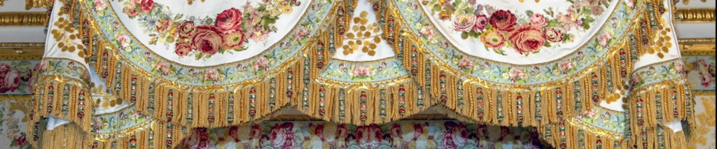 Restored Louis XVI bed in the King's Private Apartments at Versailles in 2026