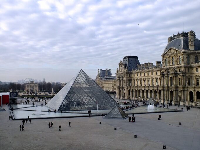 Visitors at the Louvre Pyramid in Paris Visitors outside the Louvre Pyramid in Paris, ranked first in the Museum Power Index 2026