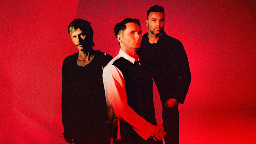 Muse in the official press image for the band’s 2026 Paris concert