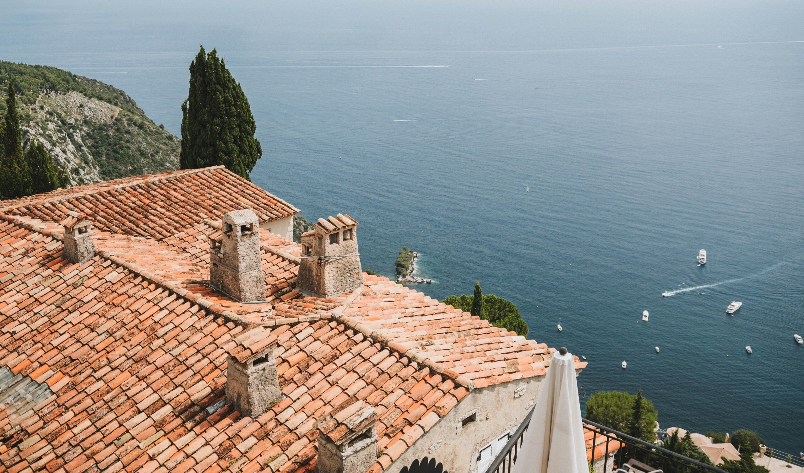 Èze village above the Mediterranean on the French Riviera near Nice