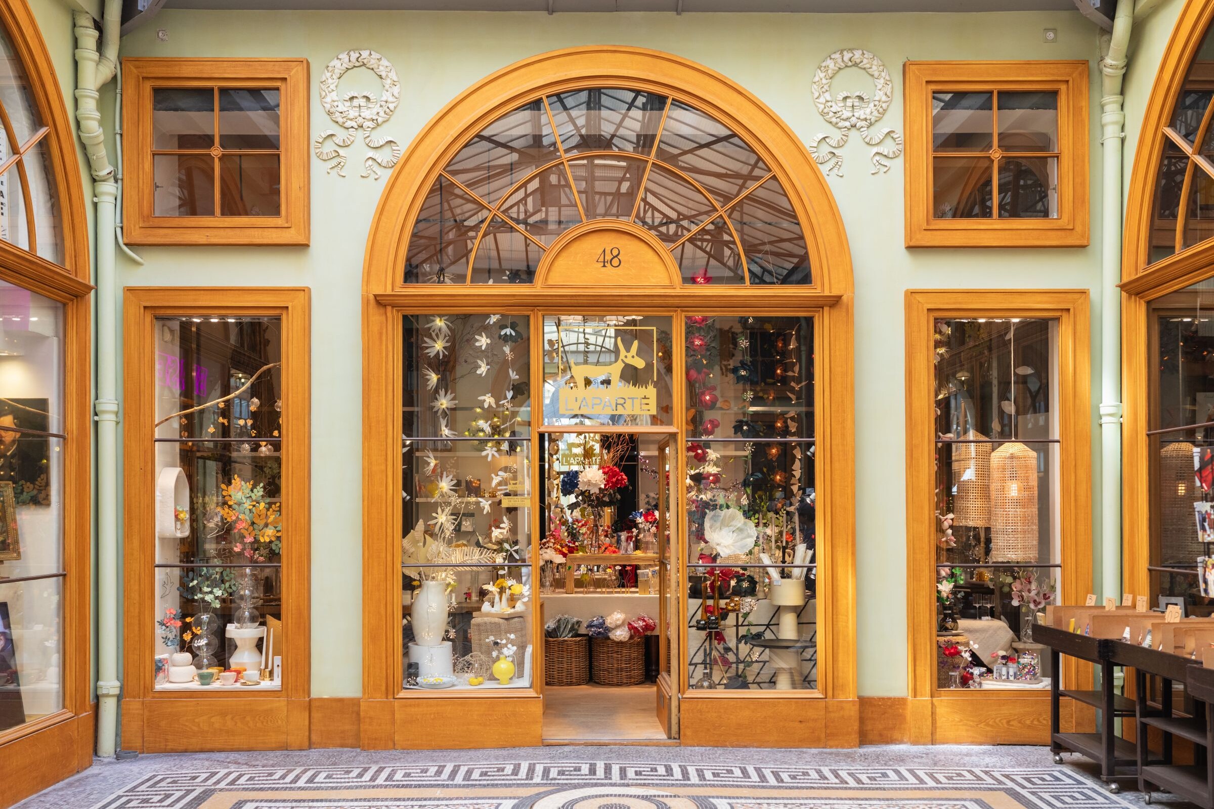 An elegant Paris passage representing personal travel by oui stars