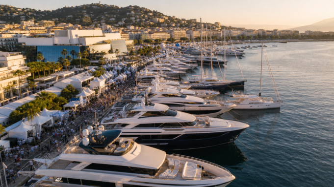 Cannes Yachting Festival 2026 at Vieux Port Luxury yachts at Cannes Vieux Port during Cannes Yachting Festival 2026
