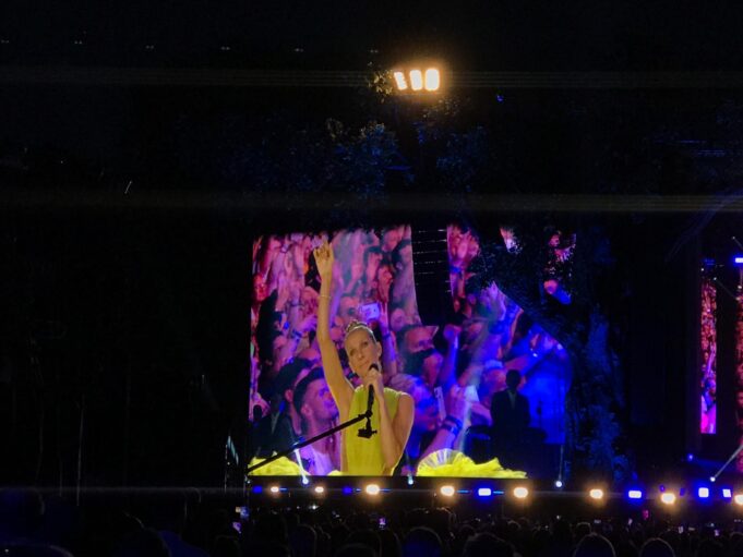 Céline Dion live at Hyde Park in 2019 Céline Dion performing live at Hyde Park in London in July 2019