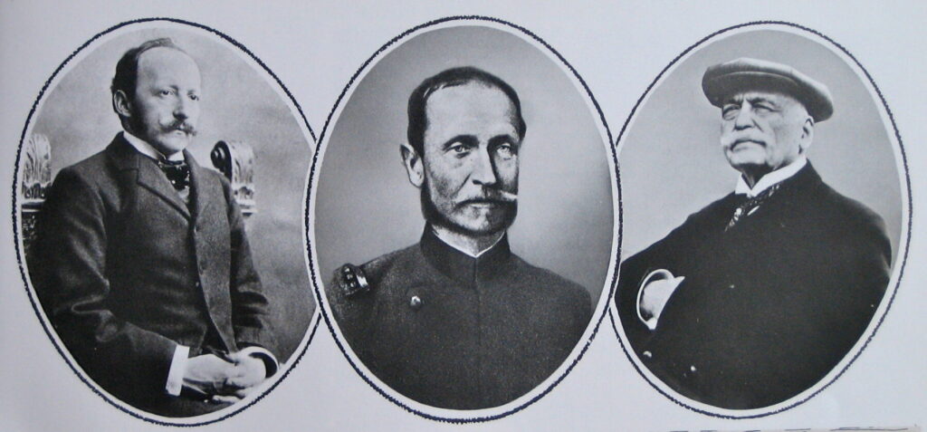 César Ritz with Max Pfyffer and Auguste Escoffier