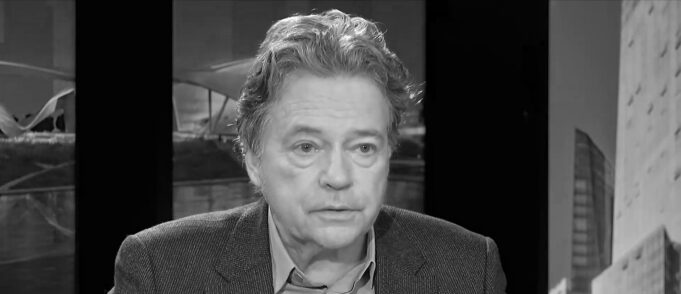 Christian de Portzamparc in a monochrome portrait from a 2018 interview