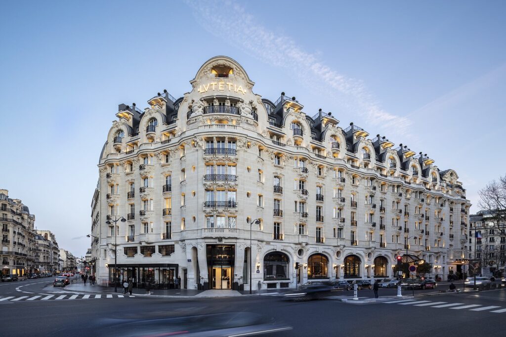 Restored façade of Hôtel Lutetia