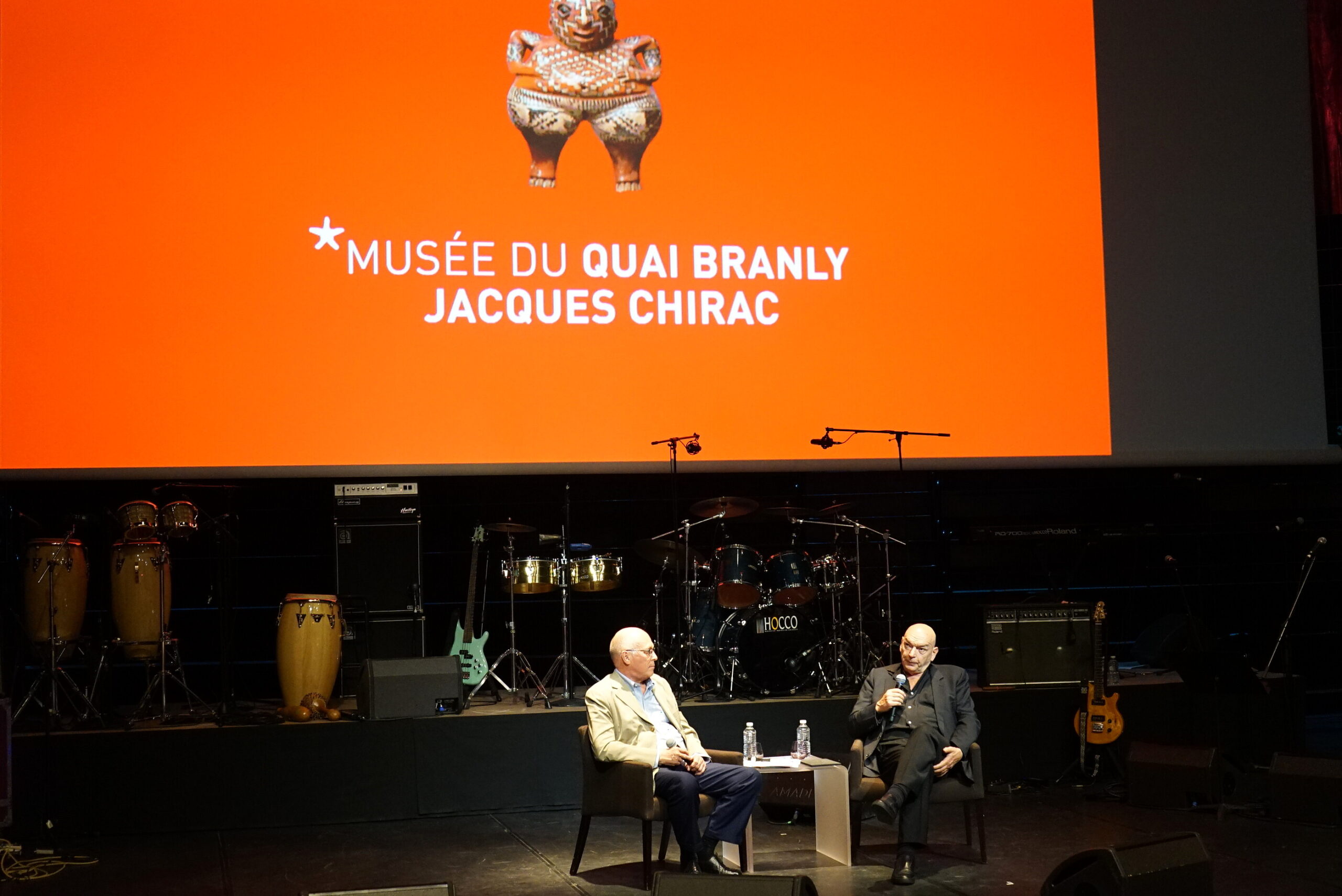 Jean Nouvel s’exprimant lors du dixième anniversaire du musée du quai Branly à Paris en 2016
