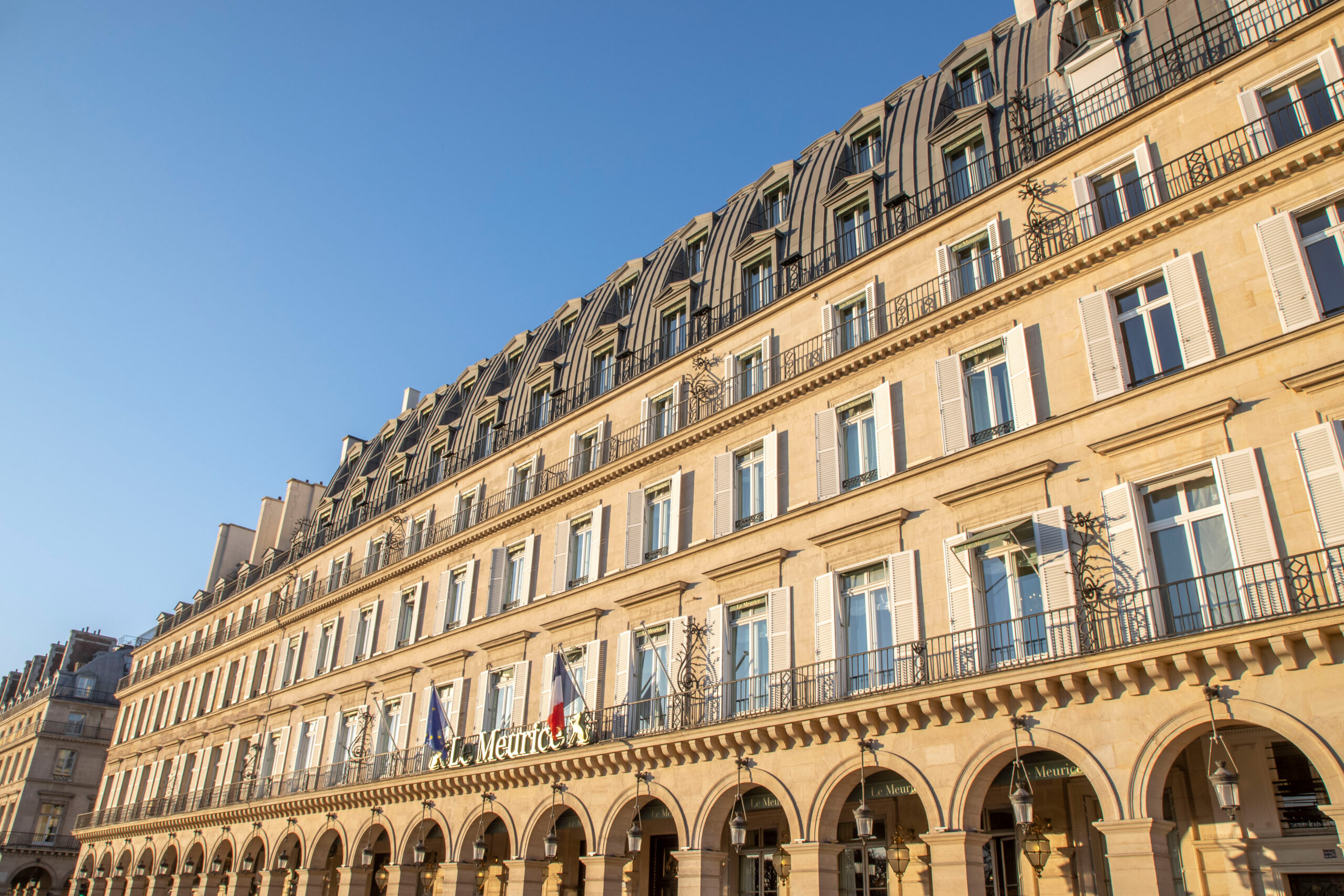 Le Meurice: Dalí’s Palace and the Last Hours of Occupied Paris Le Meurice hotel façade on rue de Rivoli in Paris