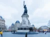 City of Freedom: Where Does Individual Freedom End and the Rights of the City Begin? People crossing Place de la République in Paris beneath the Monument to the Republic