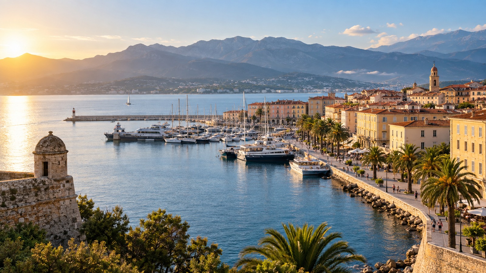 Ajaccio waterfront, Corsica