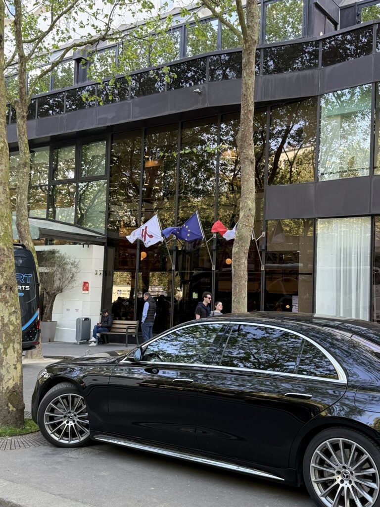 Executive movement from a hotel in France