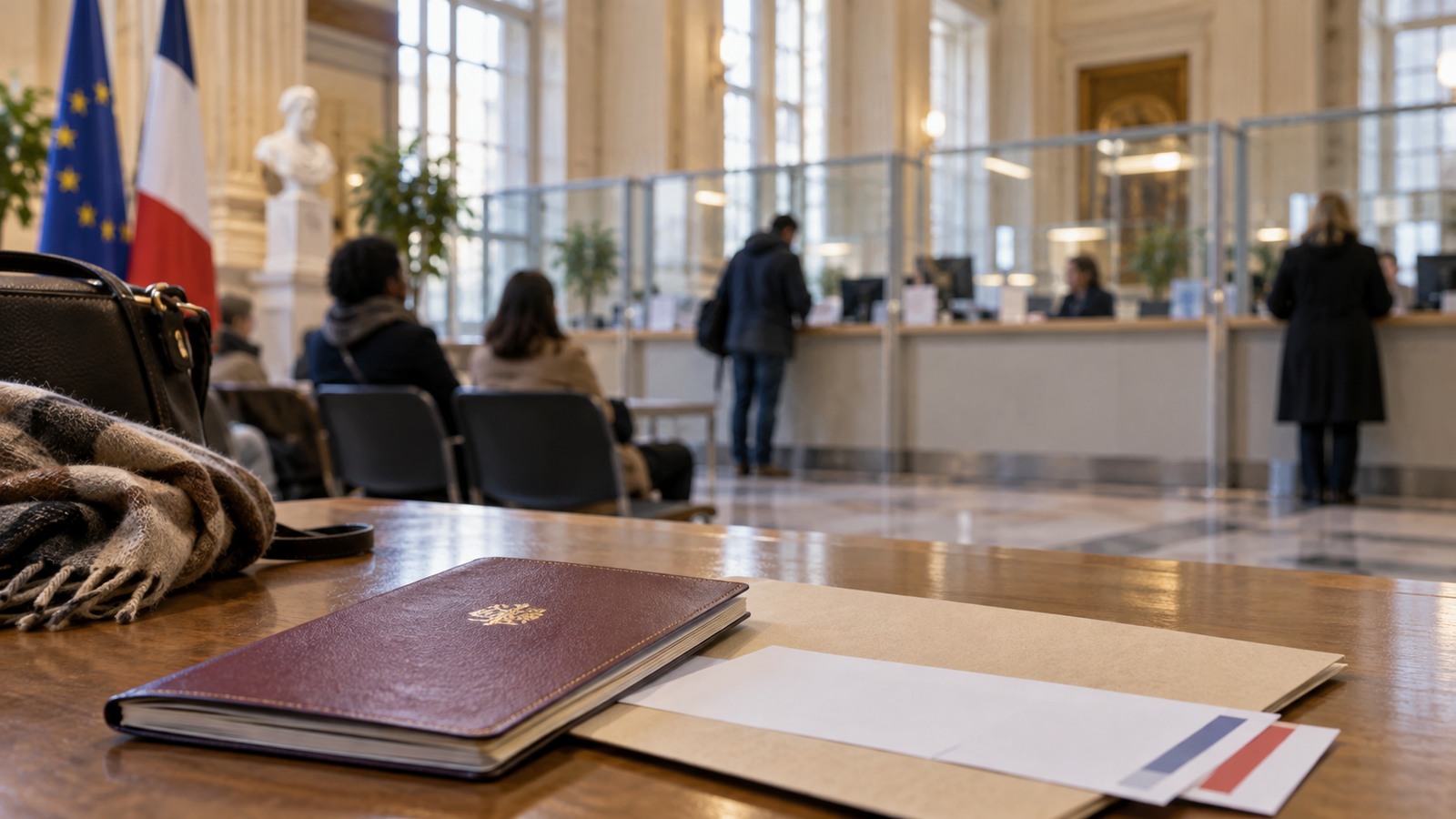 French residence permit administration