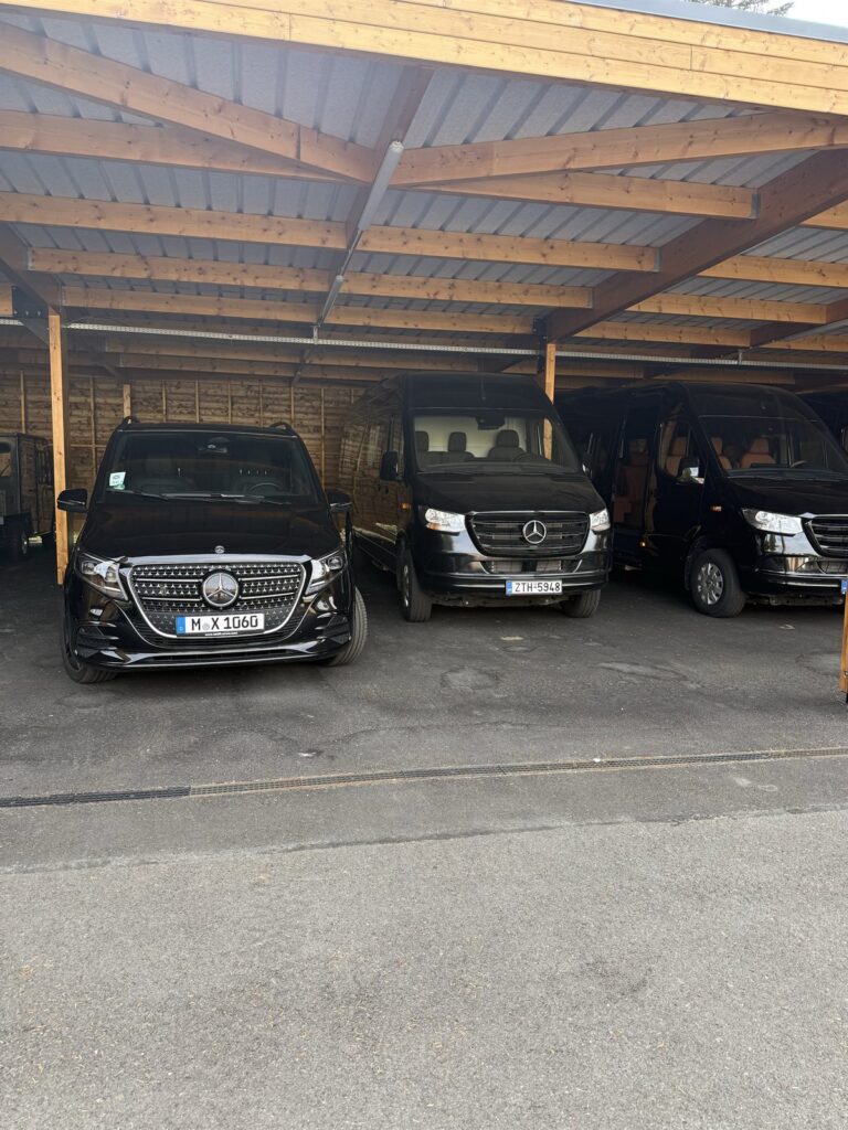 Vehicles prepared for a coordinated group movement in France