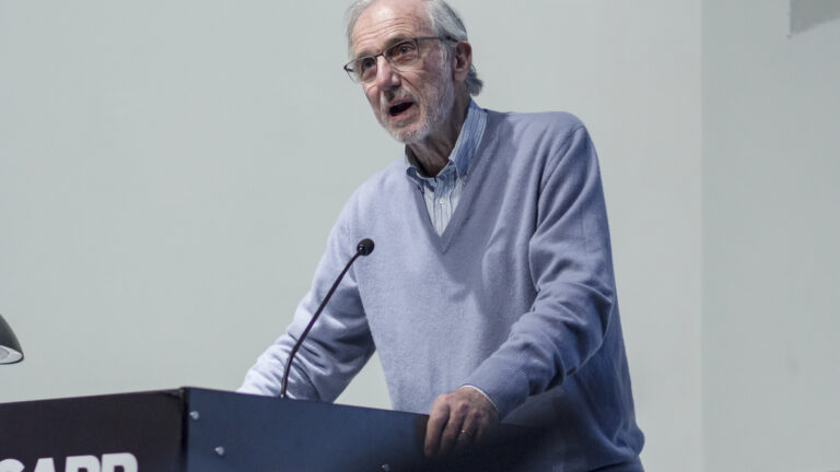 Renzo Piano speaking at Columbia GSAPP in New York in 2015