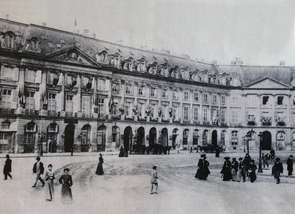 Historic Ritz Paris façade around 1900