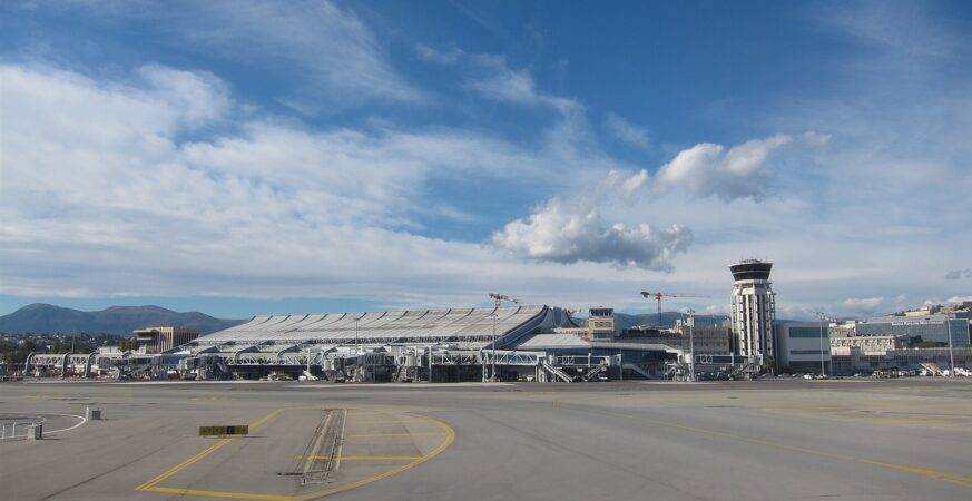 Nice Airport Terminal 1 and control tower