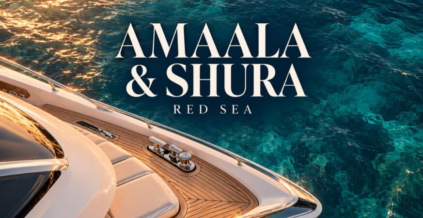 AMAALA et Shura — couverture éditoriale originale sur la plaisance de luxe en mer Rouge