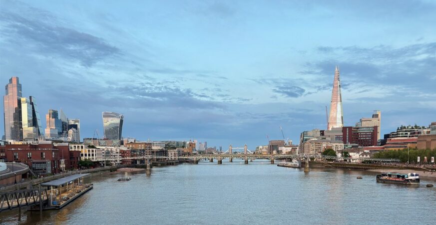 London from the Millennium Bridge, 27 June 2026.