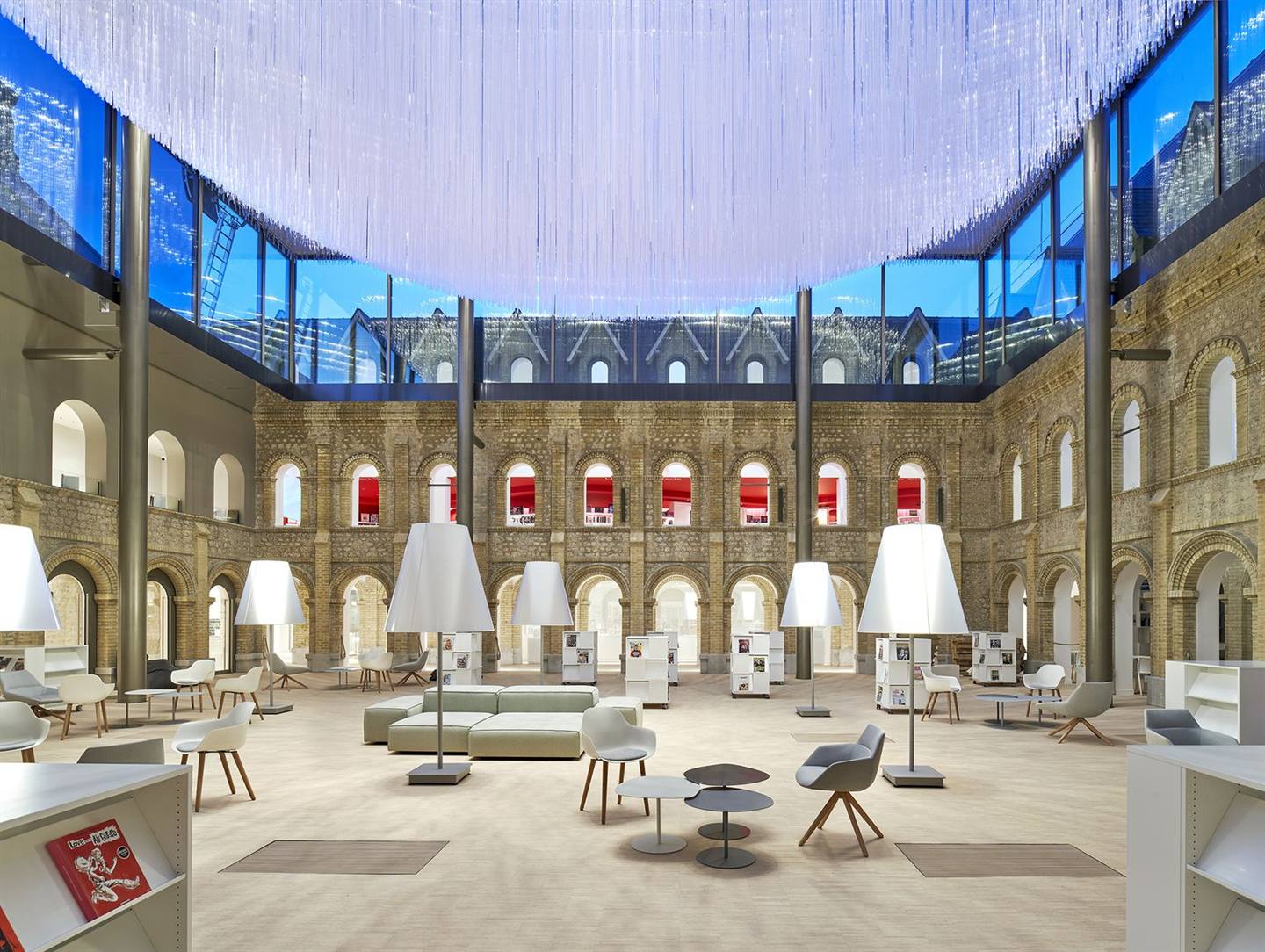 Inside Les Franciscaines cultural centre, Deauville, June 2026.