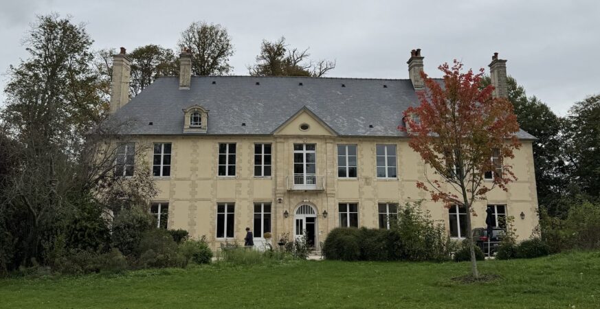 Château de Bellefontaine in its park at Bayeux in Normandy