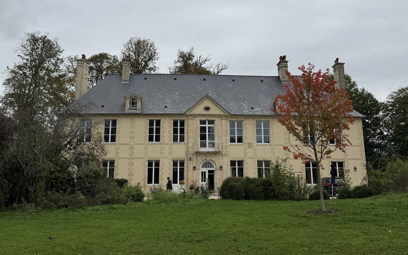 Château de Bellefontaine in its park at Bayeux in Normandy