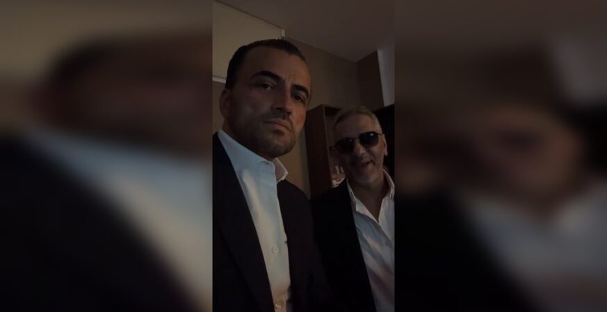 Fadel Shaker speaking in the official Riyadh comeback video published by Turki Alalshikh