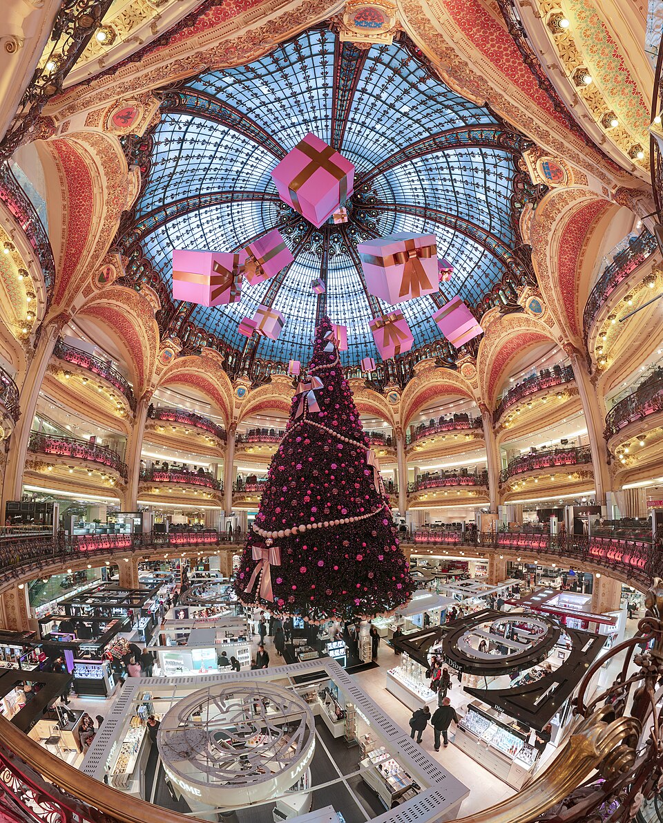 Coupole en verre des Galeries Lafayette Haussmann à Paris