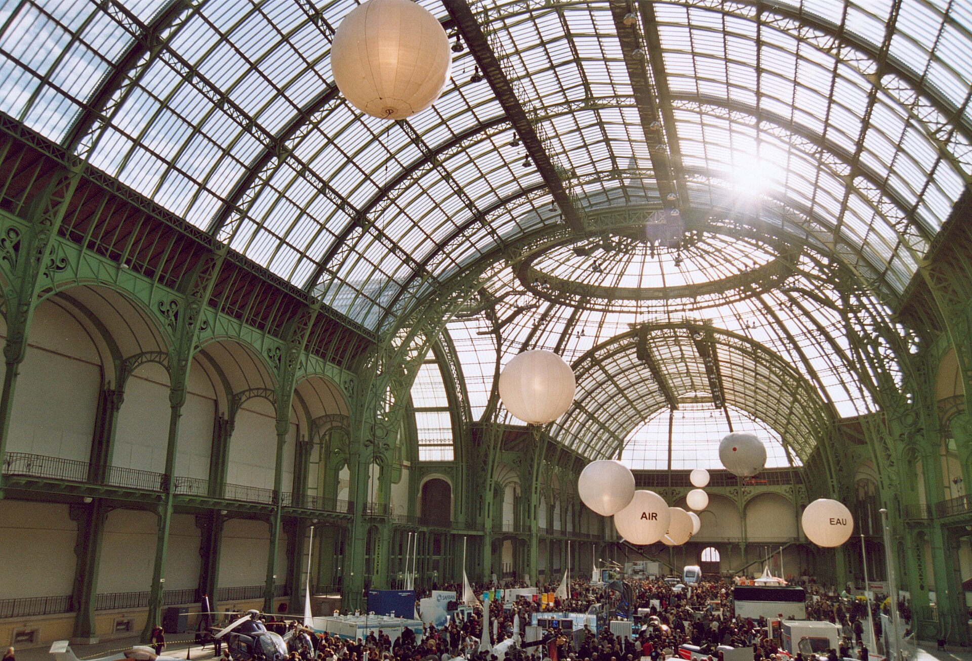 Interior of the Grand Palais, an indoor Paris option for families