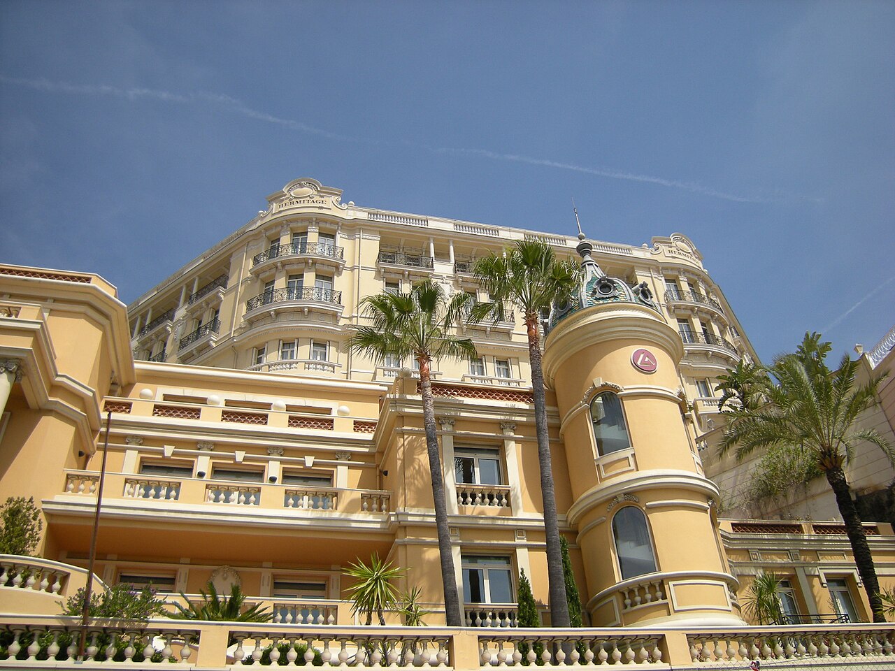 Hôtel Hermitage Monte-Carlo et son environnement sur la Riviera — vue 1