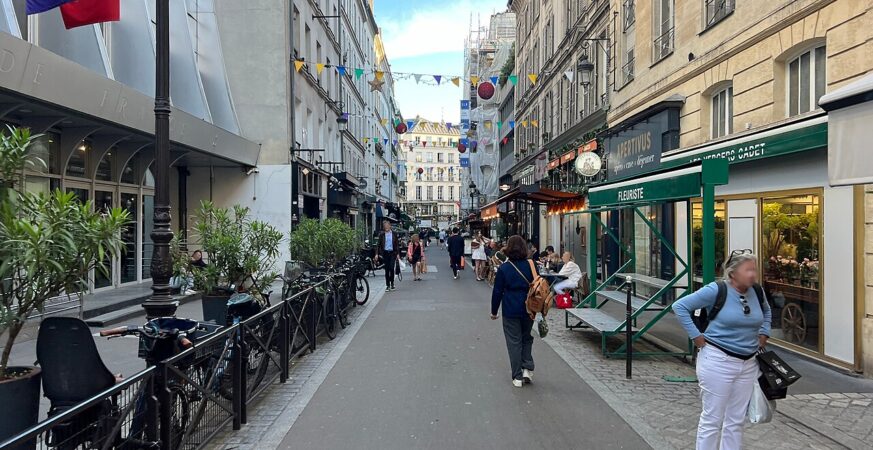 Rue Cadet streetscape, the Paris neighbourhood of La Fantaisie