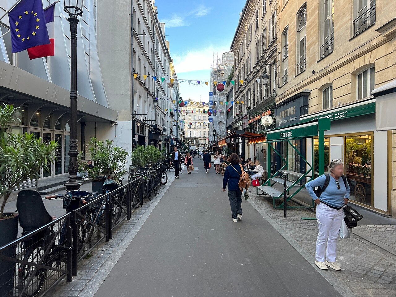 Paysage de la rue Cadet, quartier parisien de La Fantaisie