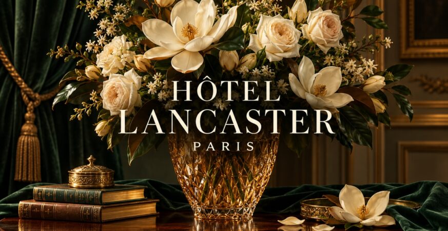 Hôtel Lancaster Paris — couverture éditoriale florale originale