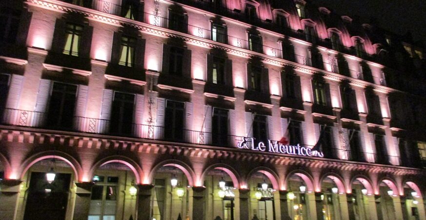 Le Meurice exterior at 228 rue de Rivoli, 75001 Paris