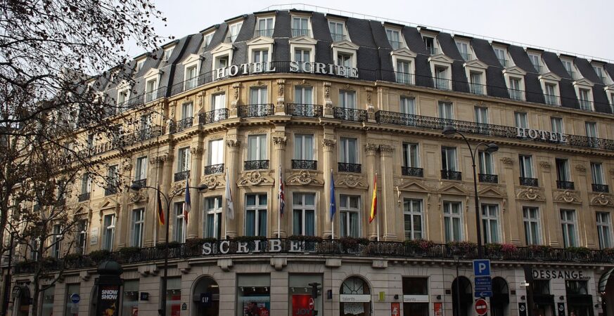 Sofitel Le Scribe Paris Opéra exterior at 1 rue Scribe, 75009 Paris