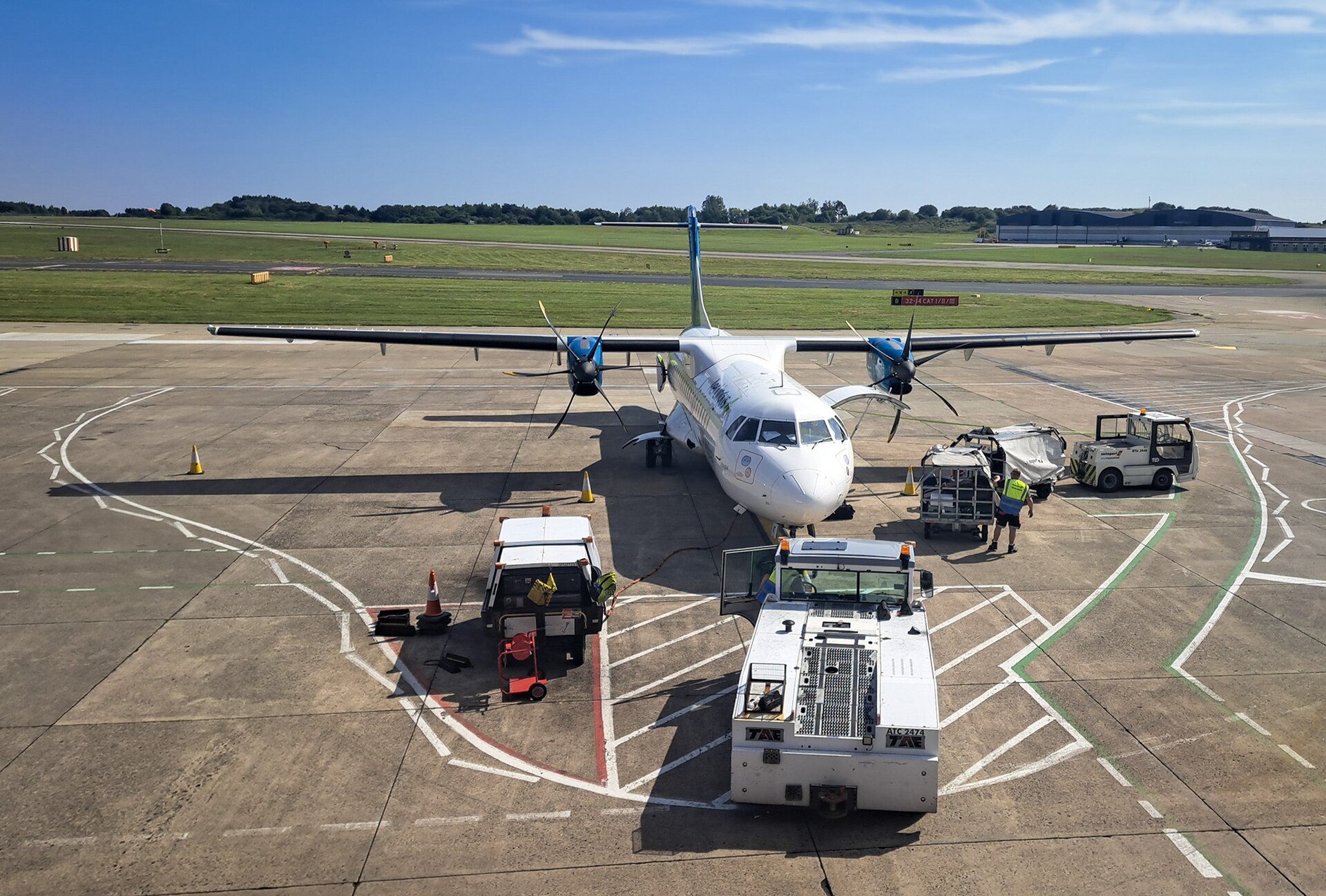 Aircraft at Leeds Bradford Airport in July 2026