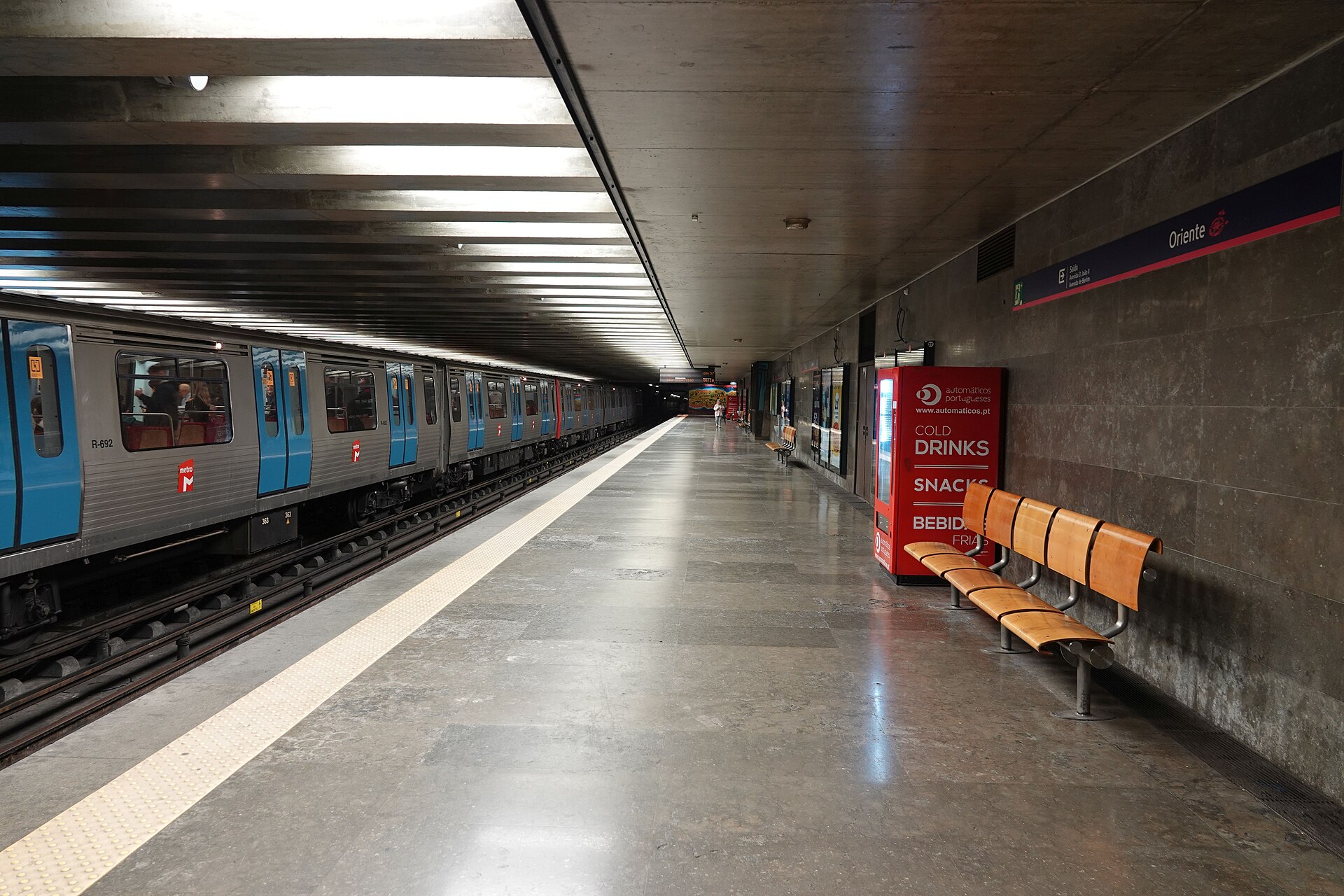 Oriente Metro station in Lisbon, Portugal