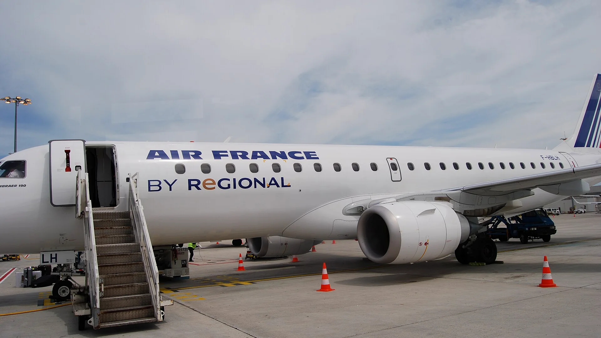 Air France regional aircraft at Paris Charles de Gaulle Airport