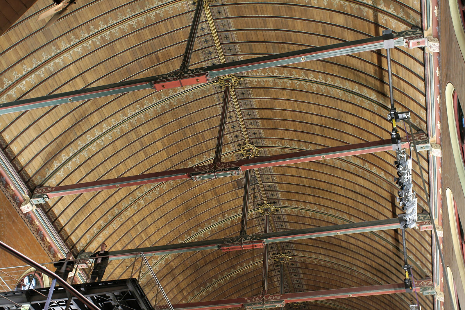 Timber vault of the former Saint-Martin-des-Champs church inside the Musée des Arts et Métiers