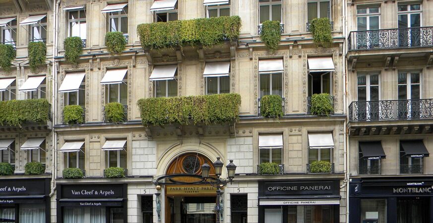 Park Hyatt Paris-Vendôme exterior at 5 rue de la Paix, 75002 Paris