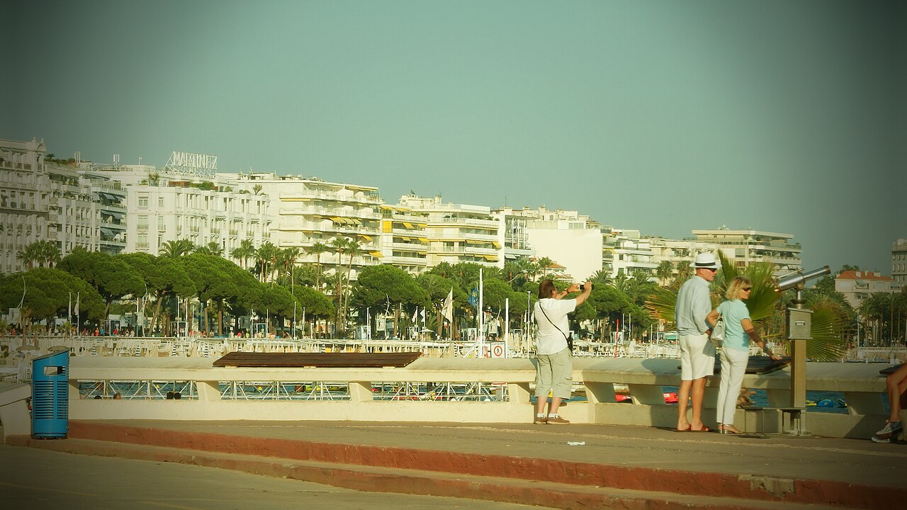 A view of Cannes, where the Martinez stands on the Croisette.